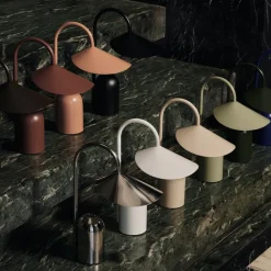 Arum Portabel bordslampa Rostfritt Stål