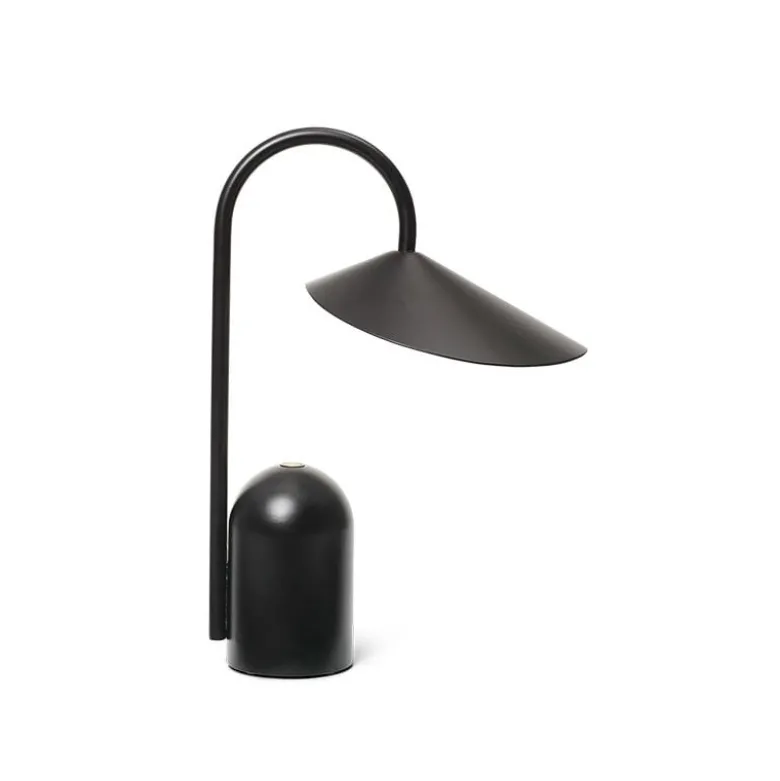 Arum portabel bordslampa svart