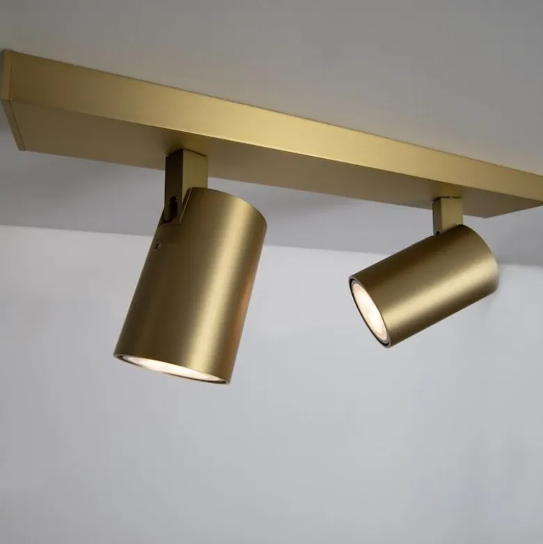 Ascoli twin surface spotlight matt mässing
