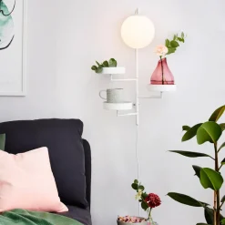 Astoria vägglampa vit