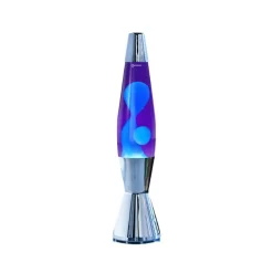 Astro baby silver lavalampa lila med turkos lava