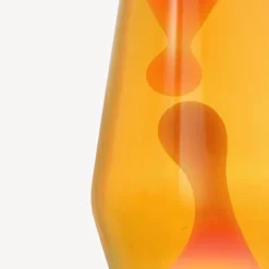 Astro koppar lavalampa gul med orange lava