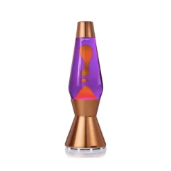 Astro koppar lavalampa lila med orange lava
