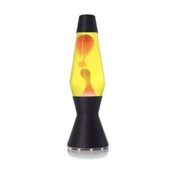 Astro svart lavalampa gul med orange lava