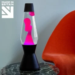 Astro svart lavalampa klar med rosa lava