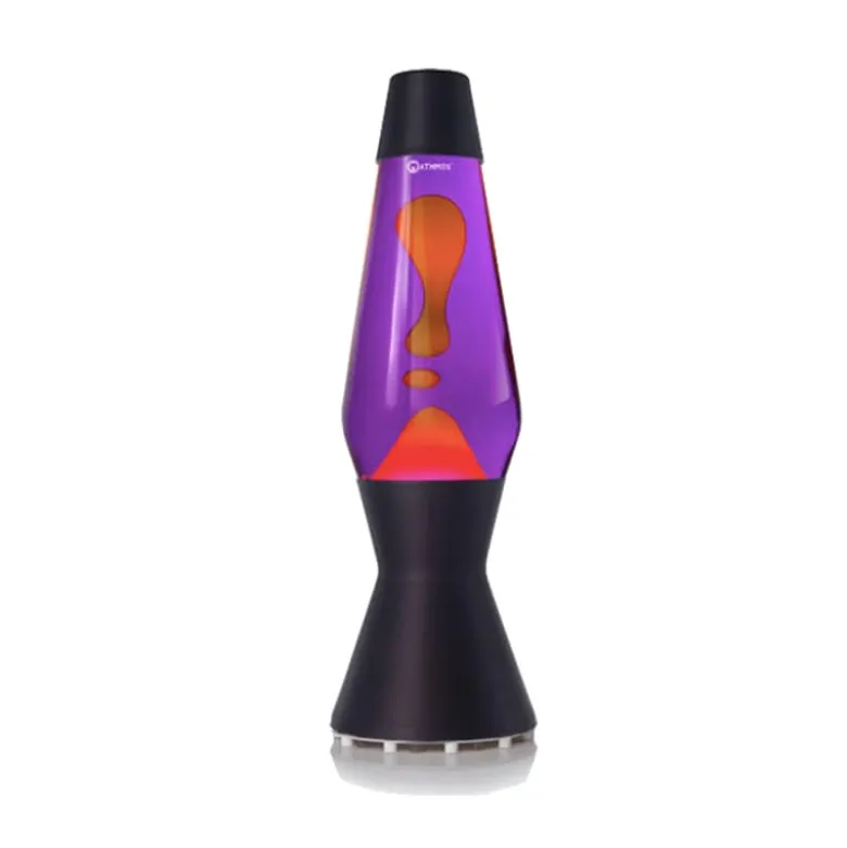 Astro svart lavalampa lila med orange lava