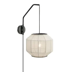 Asuka vägglampa beige/svart