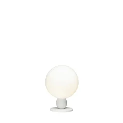 Atom bordslampa pärlvit