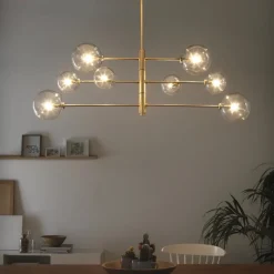 Atom taklampa svart/opal