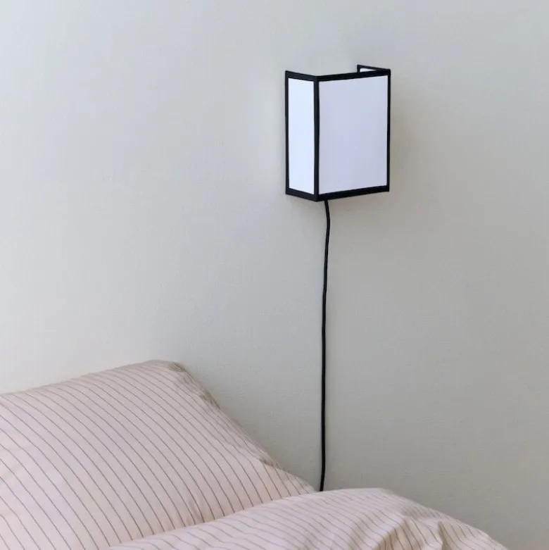 Ava Square vägglampa vit