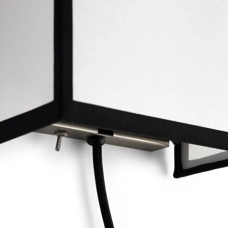 Ava Square vägglampa vit