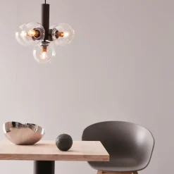 Avenue Ø43 taklampa svart/klar glas