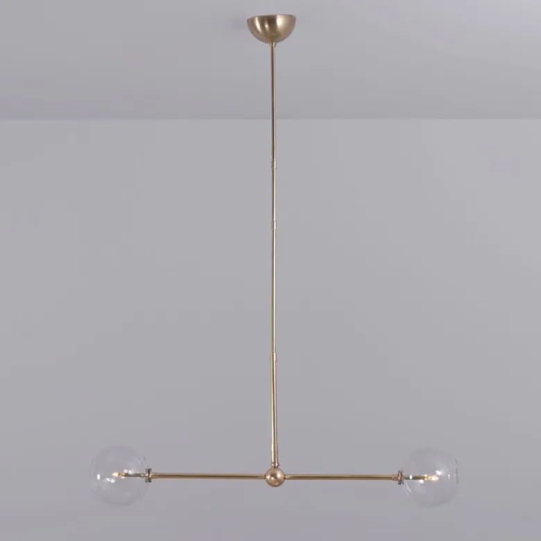 Balance 150x150 taklampa mässing