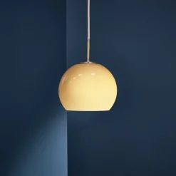 Ball glass Ø18 taklampa amber