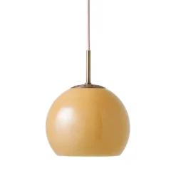 Ball glass Ø18 taklampa amber