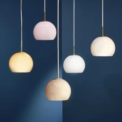 Ball glass Ø18 taklampa cappuccino