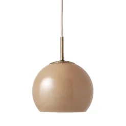 Ball glass Ø18 taklampa cappuccino