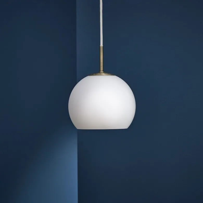 Ball glass Ø25 taklampa opal white