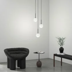 Ballon taklampa satin mässing