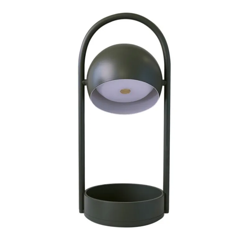 Ball portabel bordslampa olive green