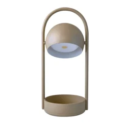 Ball portabel bordslampa sand grey