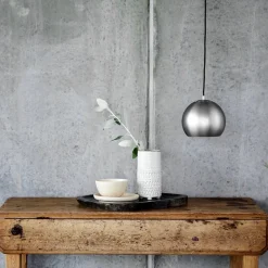Ball Ø18 taklampa brushed satin