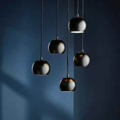 Ball Ø12 taklampa matt black