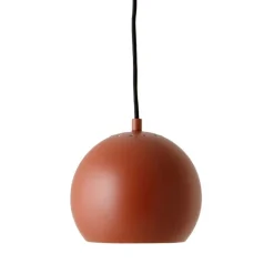 Ball Ø18 taklampa matt terracotta red