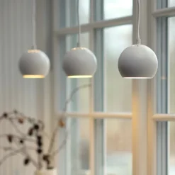 Ball Ø12 taklampa matt white