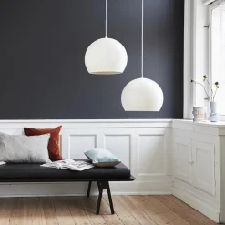 Ball Ø40 taklampa matt white