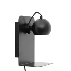 Ball USB vägglampa matt black