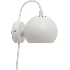 Ball vägglampa matt white
