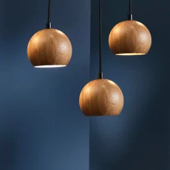 Ball wood Ø12 taklampa oak