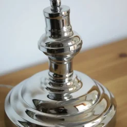 Bankers 42 cm bordslampa krom