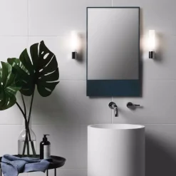 Bari Lampett vägglampa IP44 matt mässing