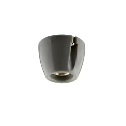 Basic taklampa/vägglampa grå IP20 rak sockel