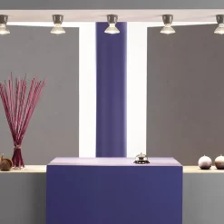 Basic taklampa/vägglampa grå IP20 rak sockel