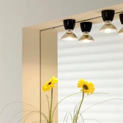 Basic taklampa/vägglampa svart IP20 rak sockel