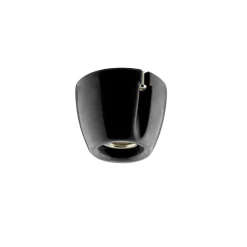 Basic taklampa/vägglampa svart IP20 rak sockel