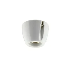 Basic taklampa/vägglampa vit IP20 rak sockel