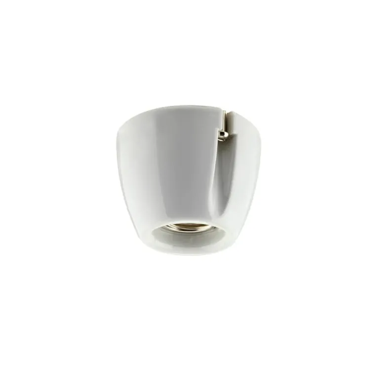 Basic taklampa/vägglampa vit IP20 rak sockel