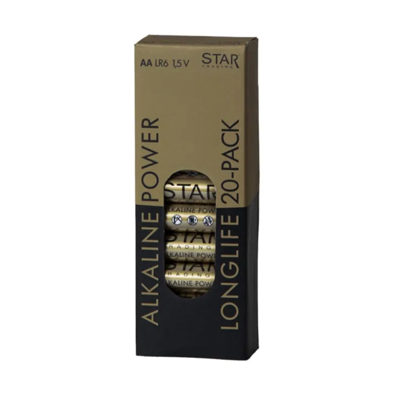 Batteri AA power alkaline 20-pack