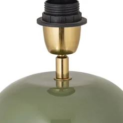 Becca H39 lampfot metall djungelgrön