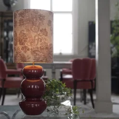 Becca H39 lampfot metall vinröd