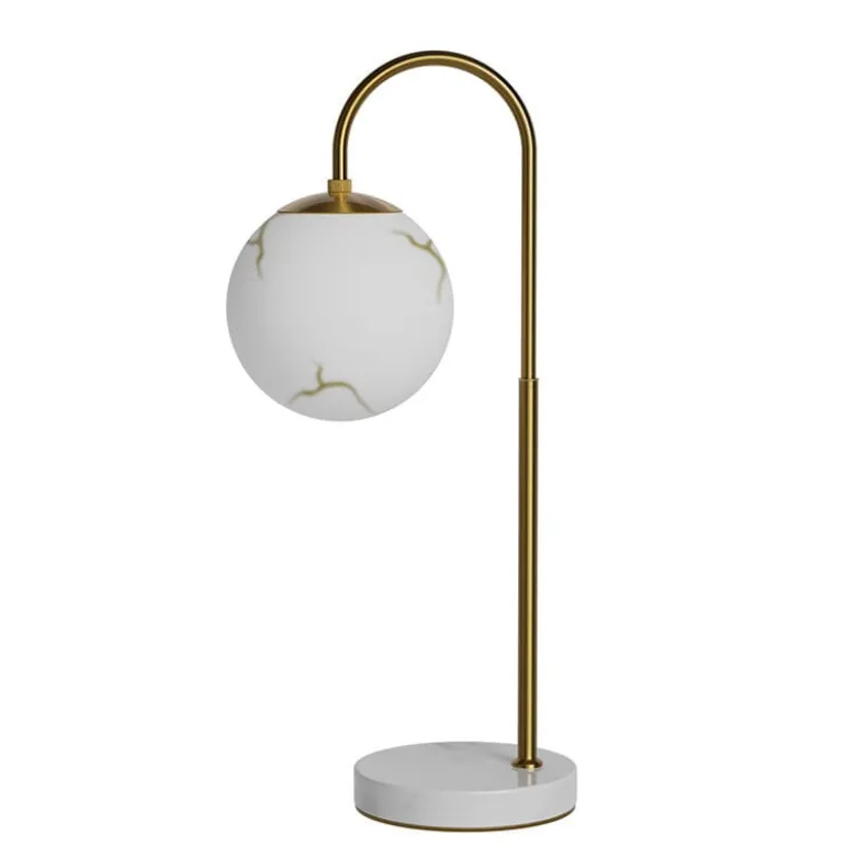 Bellagio bord H60cm mässing/vit
