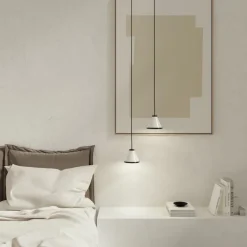 Belle Ø15 taklampa glossy white/glossy black