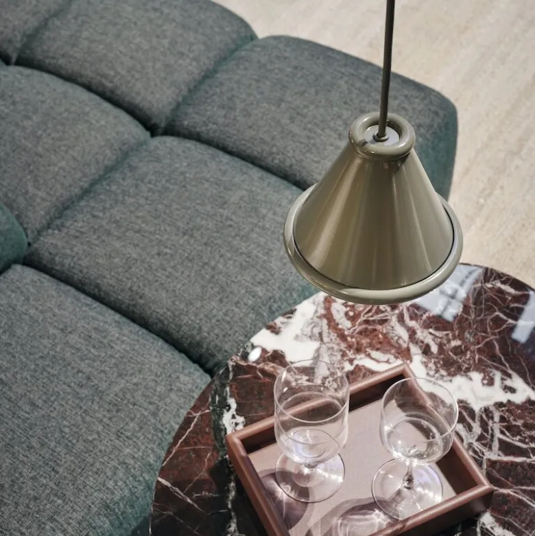 Belle Ø15 taklampa moss grey