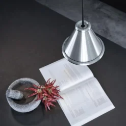 Belle Ø15 taklampa slipad aluminium