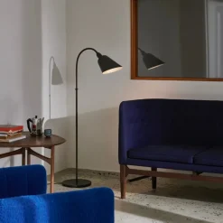 Bellevue AJ7 golvlampa stone grey/bronserad mässing