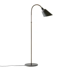 Bellevue AJ7 golvlampa stone grey/bronserad mässing